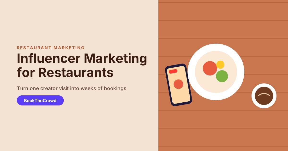 Influencer Marketing for Restaurants and Cafés: Fill More Tables in 2026